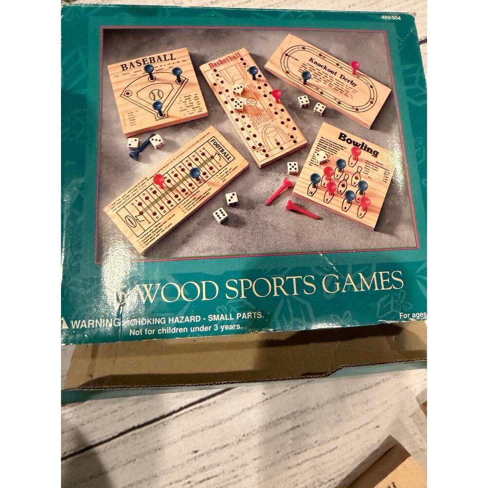 Vintage 1990’s Dayton Hudson Wood Sports Game